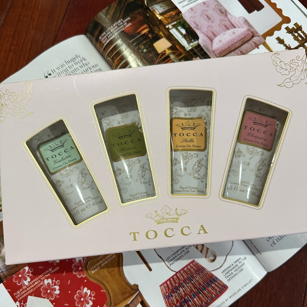 TOCCA Hand Cream set of four exotic flavours